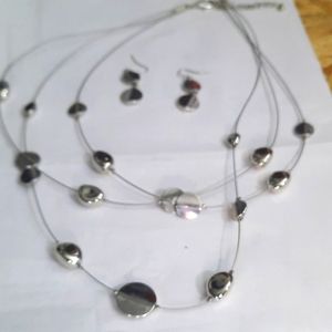 Necklace and earrings